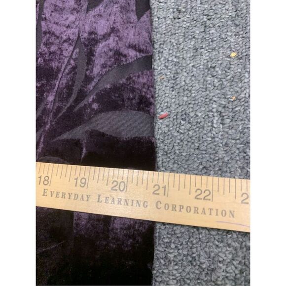 Vintage Plum Velour Textured Giwn By Rhapsody - Picture 8 of 10